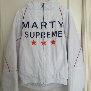 White Marty Supreme x Nahmias x A24 jacket in a size small